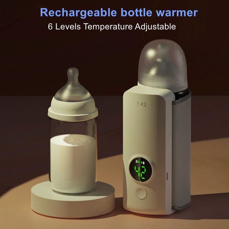 Portable Wireless Baby Bottle Warmer – USB Rechargeable Heating Bag with Constant Temperature Control | Universal Insulated Sleeve